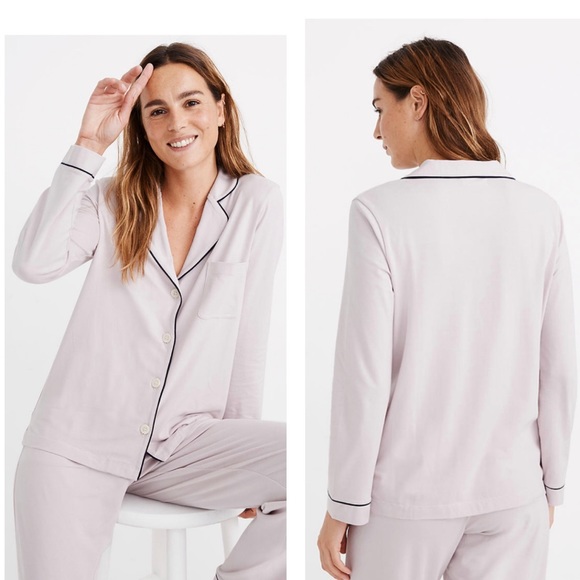 Madewell Knit Bedtime Pajama Top Pima Cotton XS - Picture 1 of 6